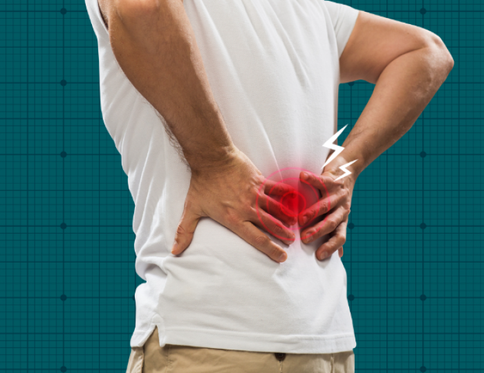 허리가 아픈 경우